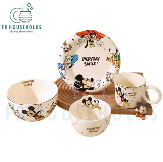 WALT DISNEY Mickey & Friends Dinnerware Set Meal Set - 6pcs