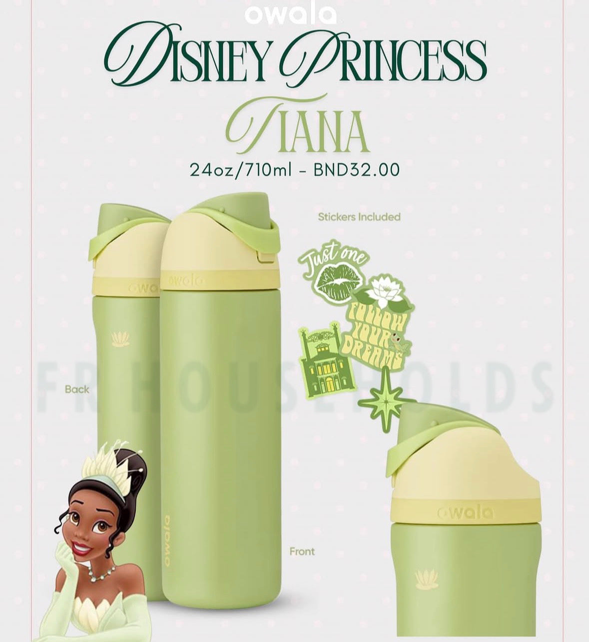 Owala FreeSip® Water Bottle - 24oz | Disney Princess Collection