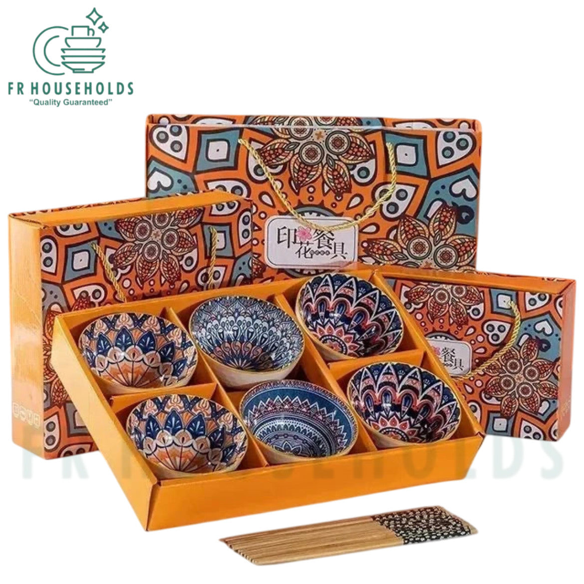 Professional 6-Piece Bowl Set – Excellent Quality With Chopsticks