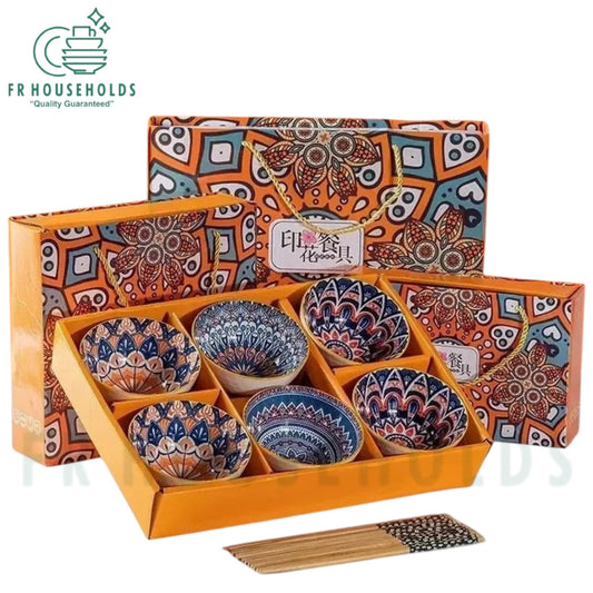 Professional 6-Piece Bowl Set – Excellent Quality With Chopsticks