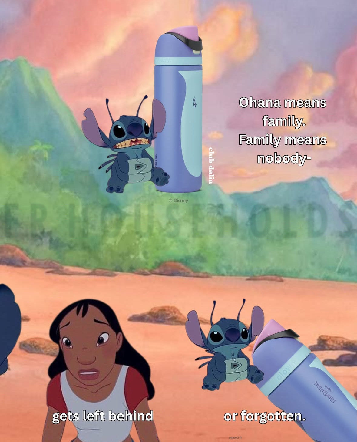 OWALA Disney Stitch 32oz FREESIP WATER BOTTLE | COLOR DROP EXCLUSIVE