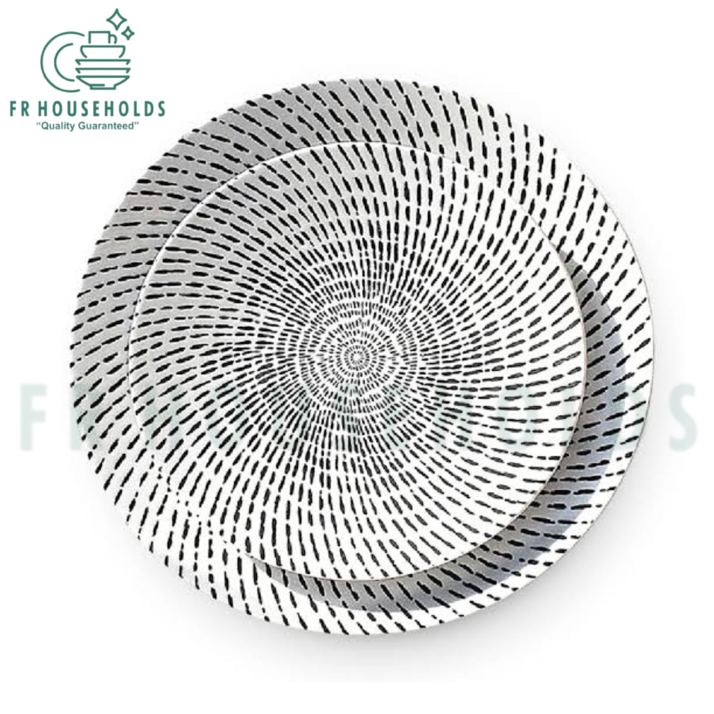 Elite Class Stoneware Self Engraved Plates – Luxury Dining Collection - 1pcs