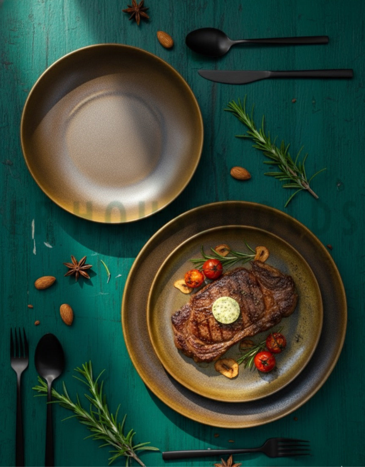 Earthenware Antique Theme Plates – Vintage Charm Meets Timeless Craftsmanship | 6 peices