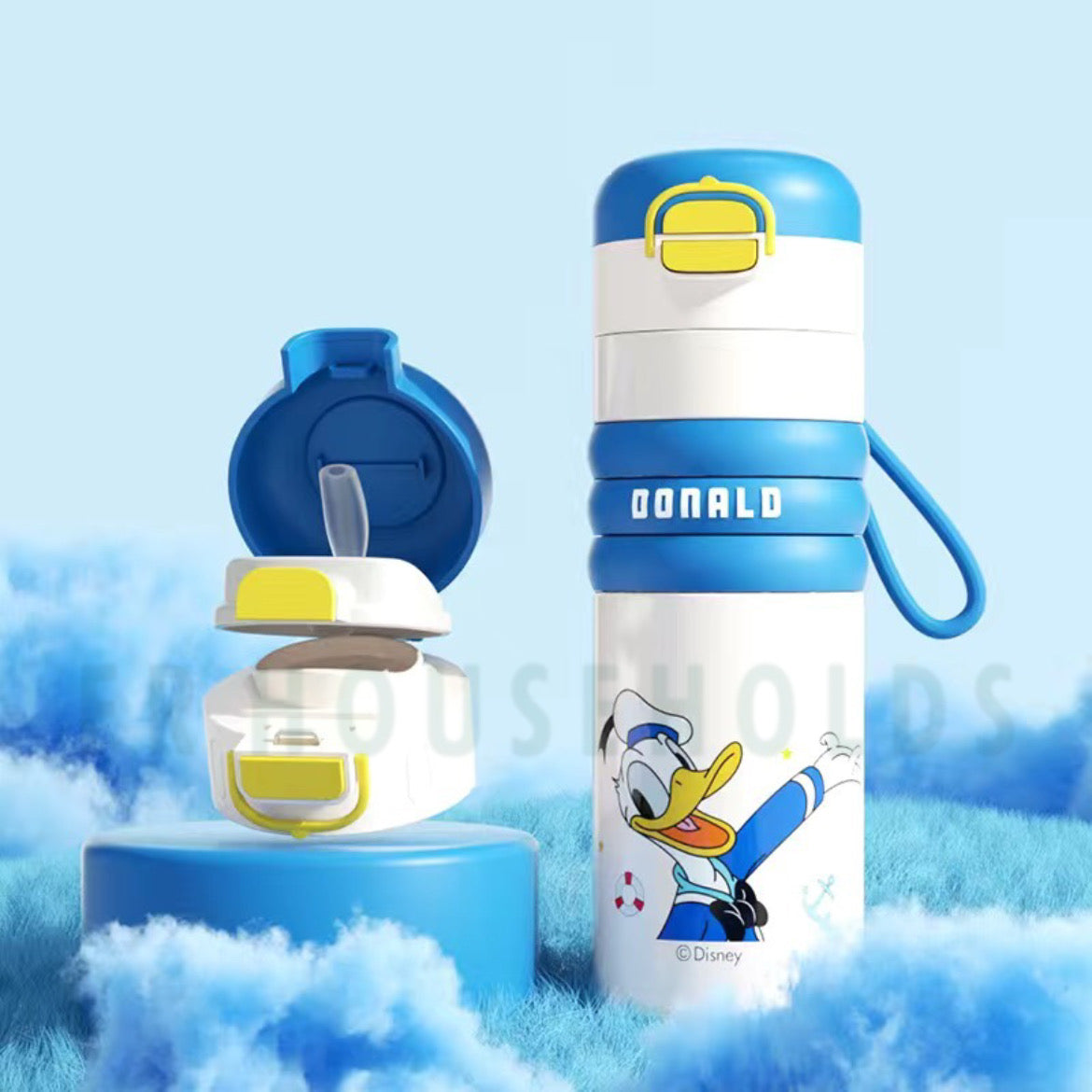 Walt Disney Donald Duck Insulated Water Bottle With Comfy Grip 550ml