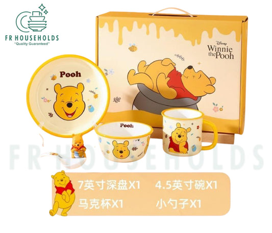 Walt Disney Meal Set - 4PC - WINNE THE POOH - Porcelain