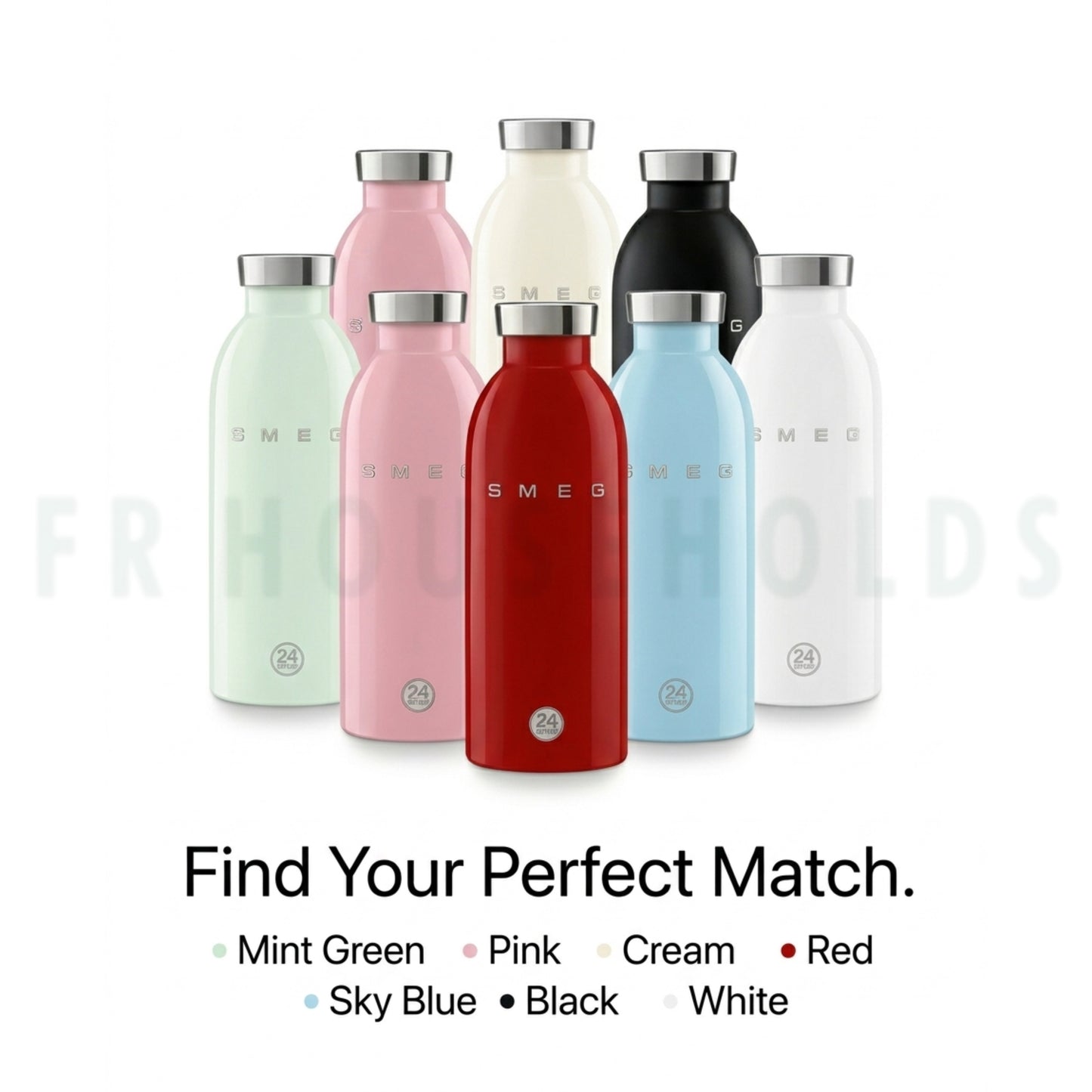 SMEG Insulated Stainless Steel Water Bottle – Premium Hot & Cold Thermal Flask