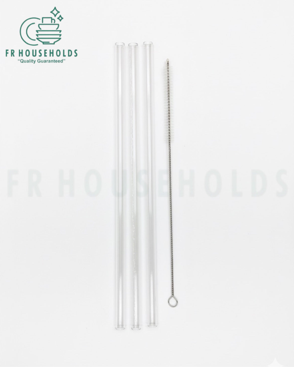 3pcs 10mm Reusable Tumbler Straw Set with Cleaning Brush – Eco-Friendly, Durable & Travel-Ready