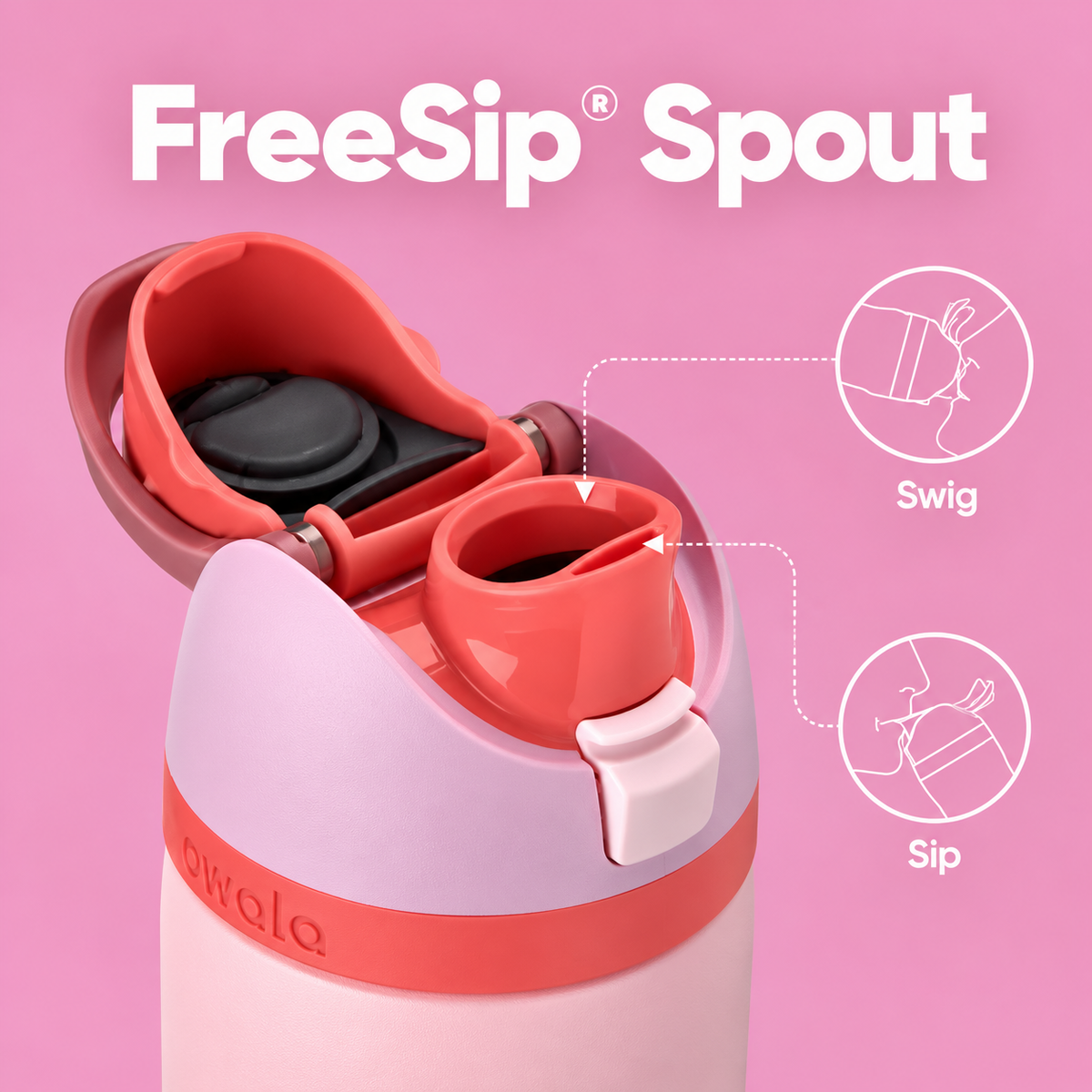 Owala FreeSip® Water Bottle - 32oz | Snoopy Peanuts