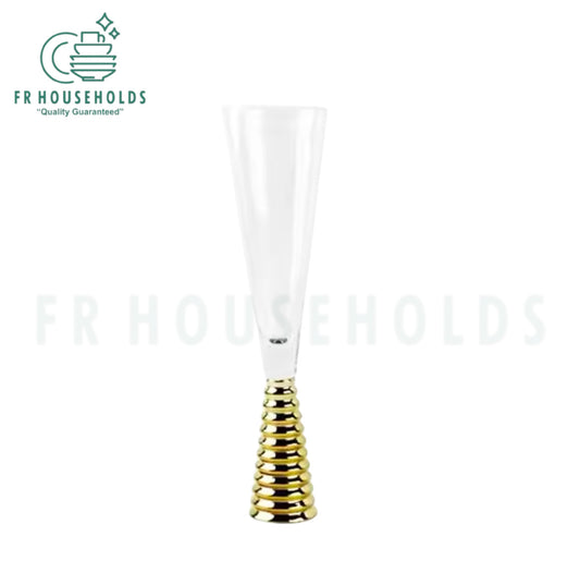 Luxury Spiral Champagne Flutes with Gold Base - 6PC
220g | 190ml – Toast in Opulence