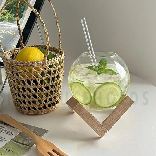 Lunar Glass with Wooden Stand | 200ml and 350ml