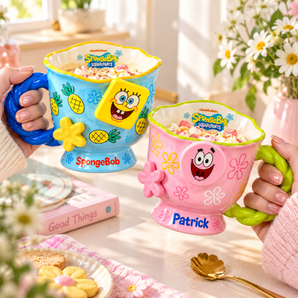 SpongeBob & Patrick 3D Ceramic Mug