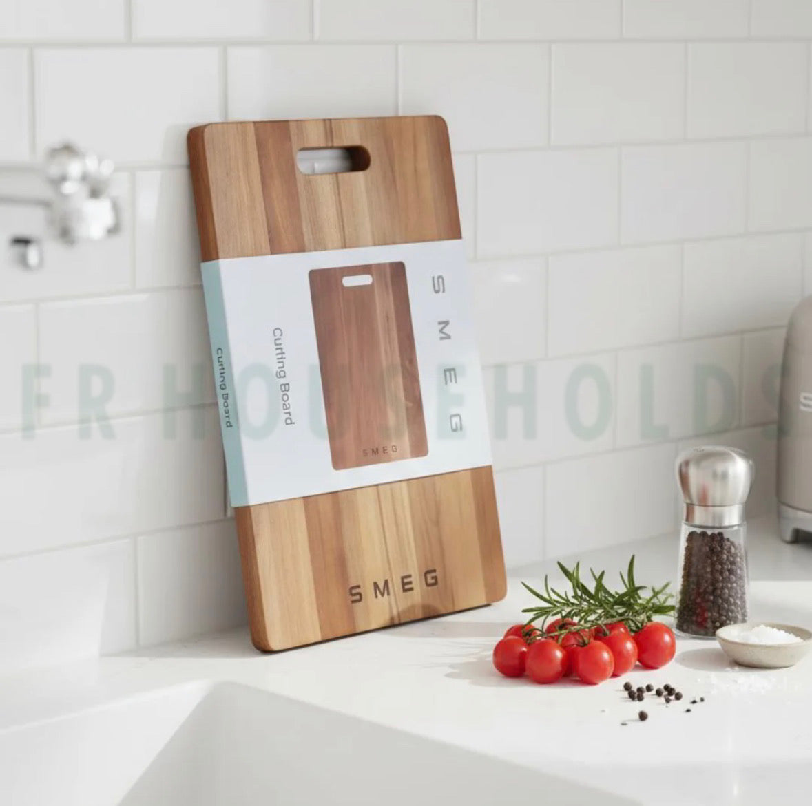 SMEG Biodegradable Wooden Chopping Board – Eco-Friendly Premium Kitchen Cutting Board