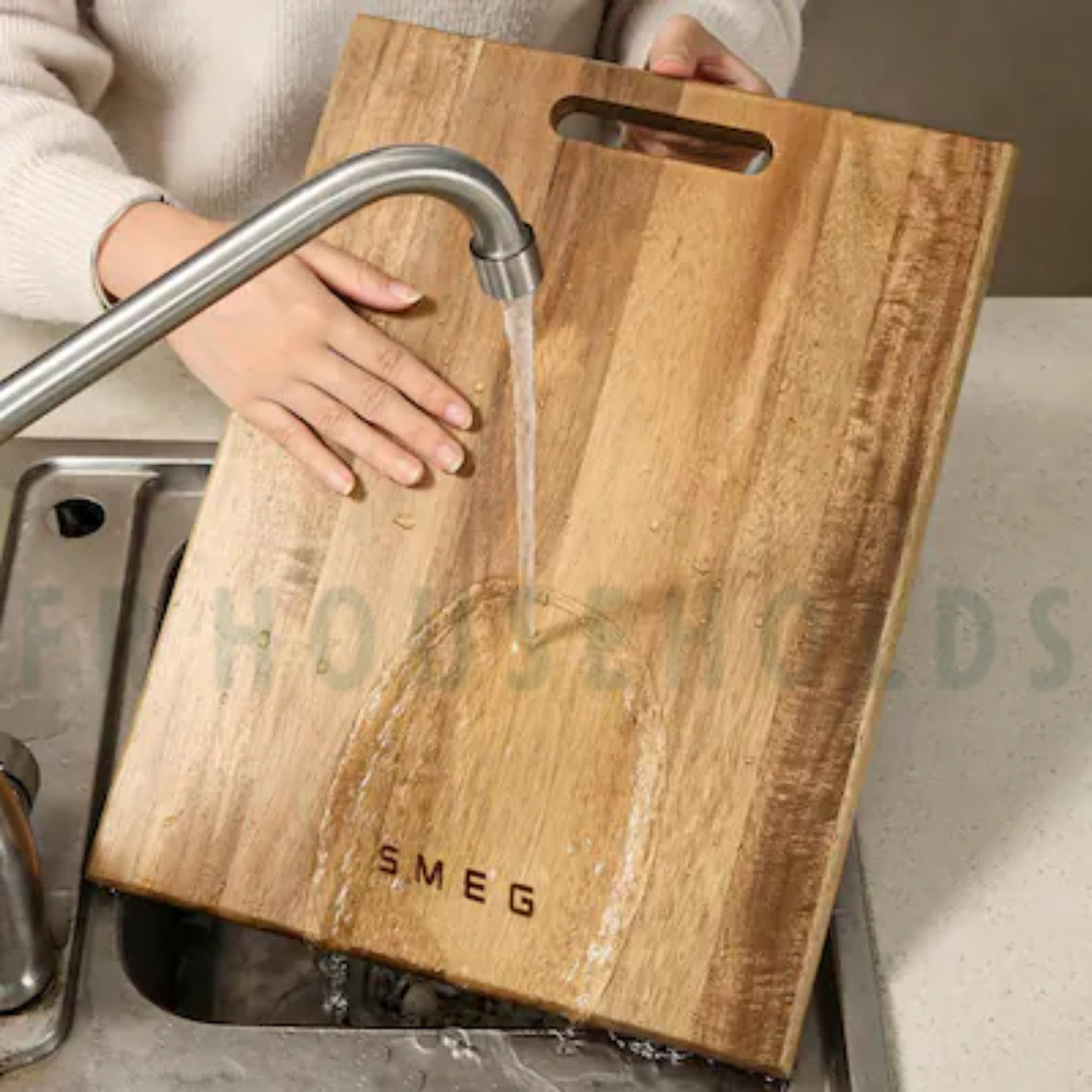 SMEG Biodegradable Wooden Chopping Board – Eco-Friendly Premium Kitchen Cutting Board