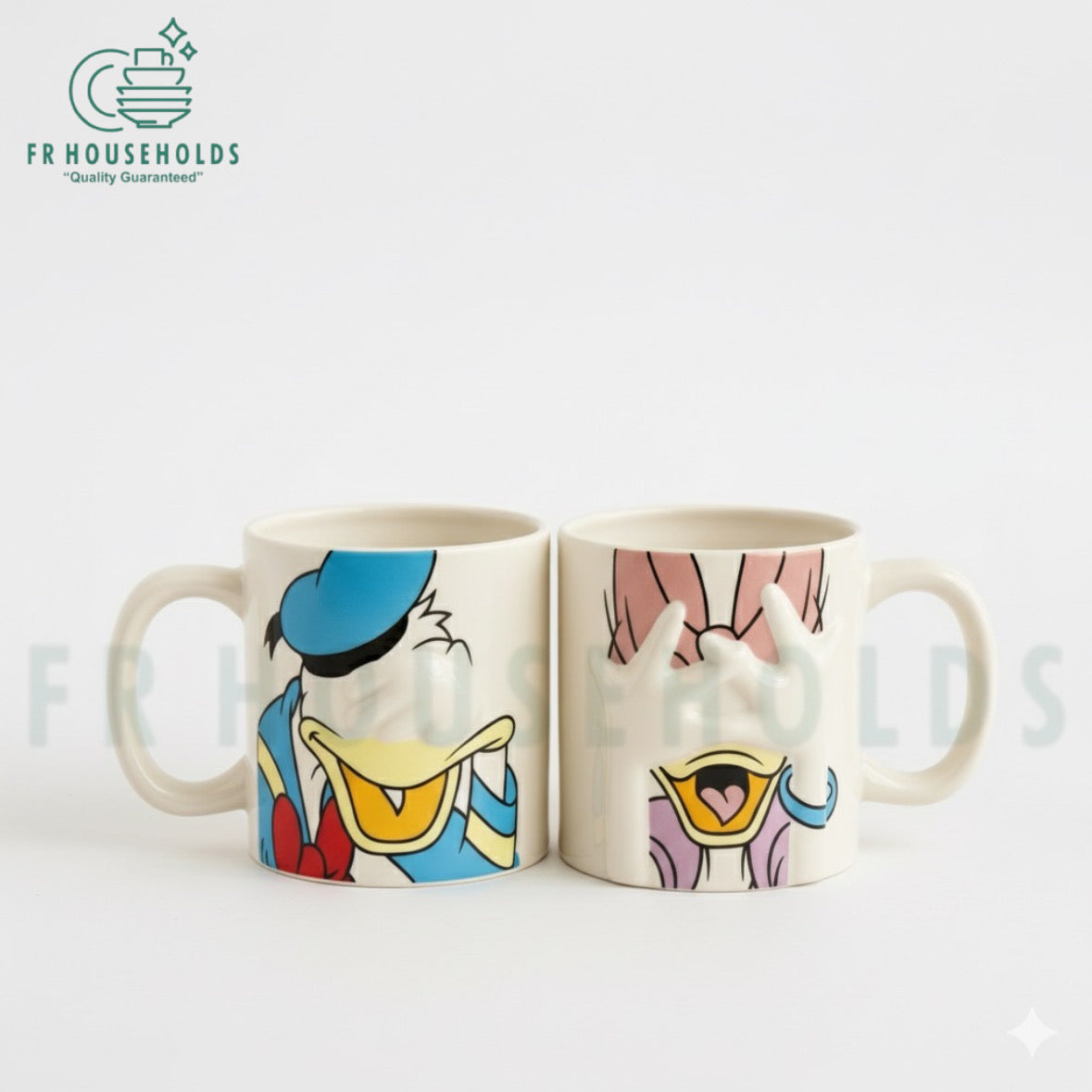 Walt Disney Donald & Daisy Couple Mugs – Perfect Gift for Disney Fans