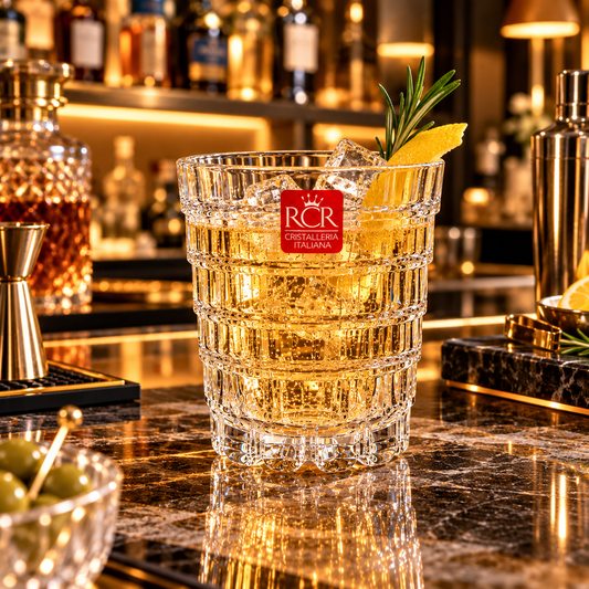 RCR Stack Whiskey Glasses Set of 6 - 320ml | Italian Crystal Glass