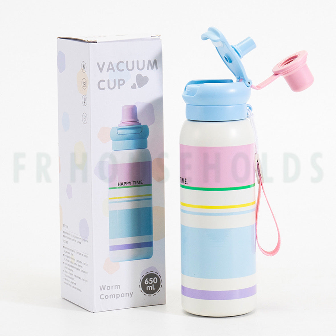 Modern Style Stainless Steel Insulated Water Bottle - 600ml