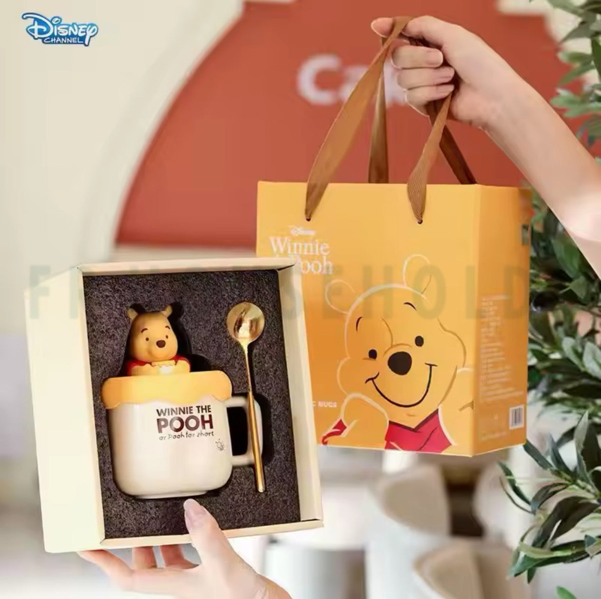 Walt Disney Winnie Pooh Porcelain - Disney Winnie The Pooh Mug With Spoon | 3pcs Set