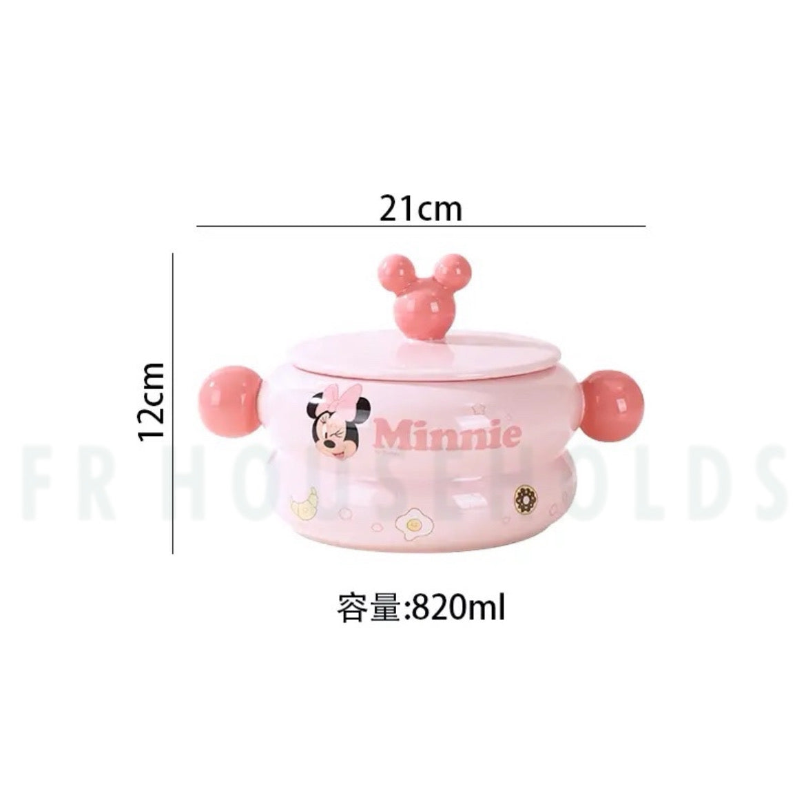 Walt Disney Porcelain Soup Pot - 820ml - Minnie
