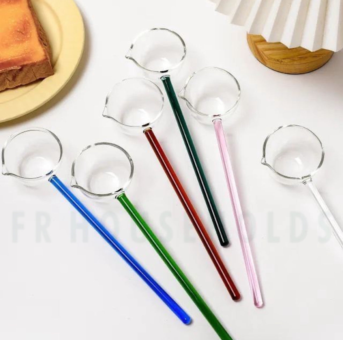 Heat-Resistant Borosilicate Glass Tadka Spoon | Ladle