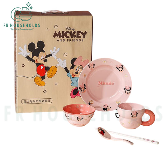 WALT DISNEY Mickey & Friends Dinnerware Set Meal Set - 6pcs | Minnie Mouse