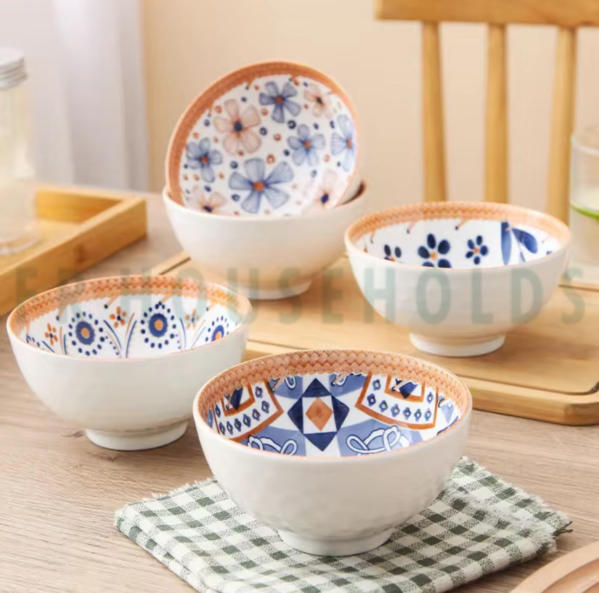 Professional 6-Piece Bowl Set – Excellent Quality With Chopsticks