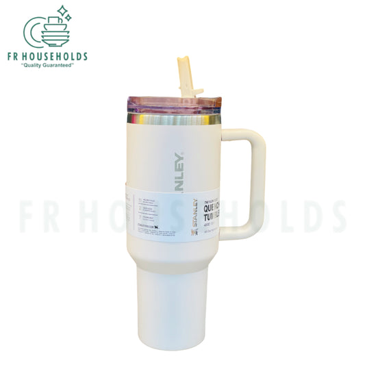 Stanley FlipStraw 40 OZ Quencher | White - premium Dupe