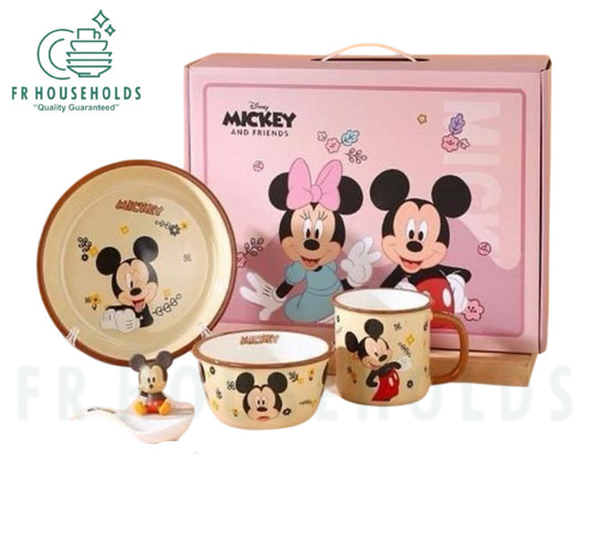 Walt Disney Meal Set - 4PC - Mickey Mouse - Porcelain