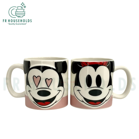 Walt Disney Mickey & Minnie Couple Mugs – Perfect Gift for Disney Fans