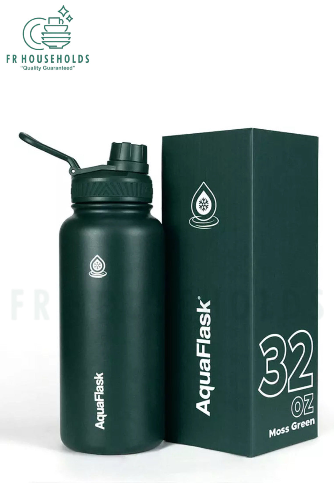 AquaFlask 946mL (40oz) Water Bottles (Moss Green)