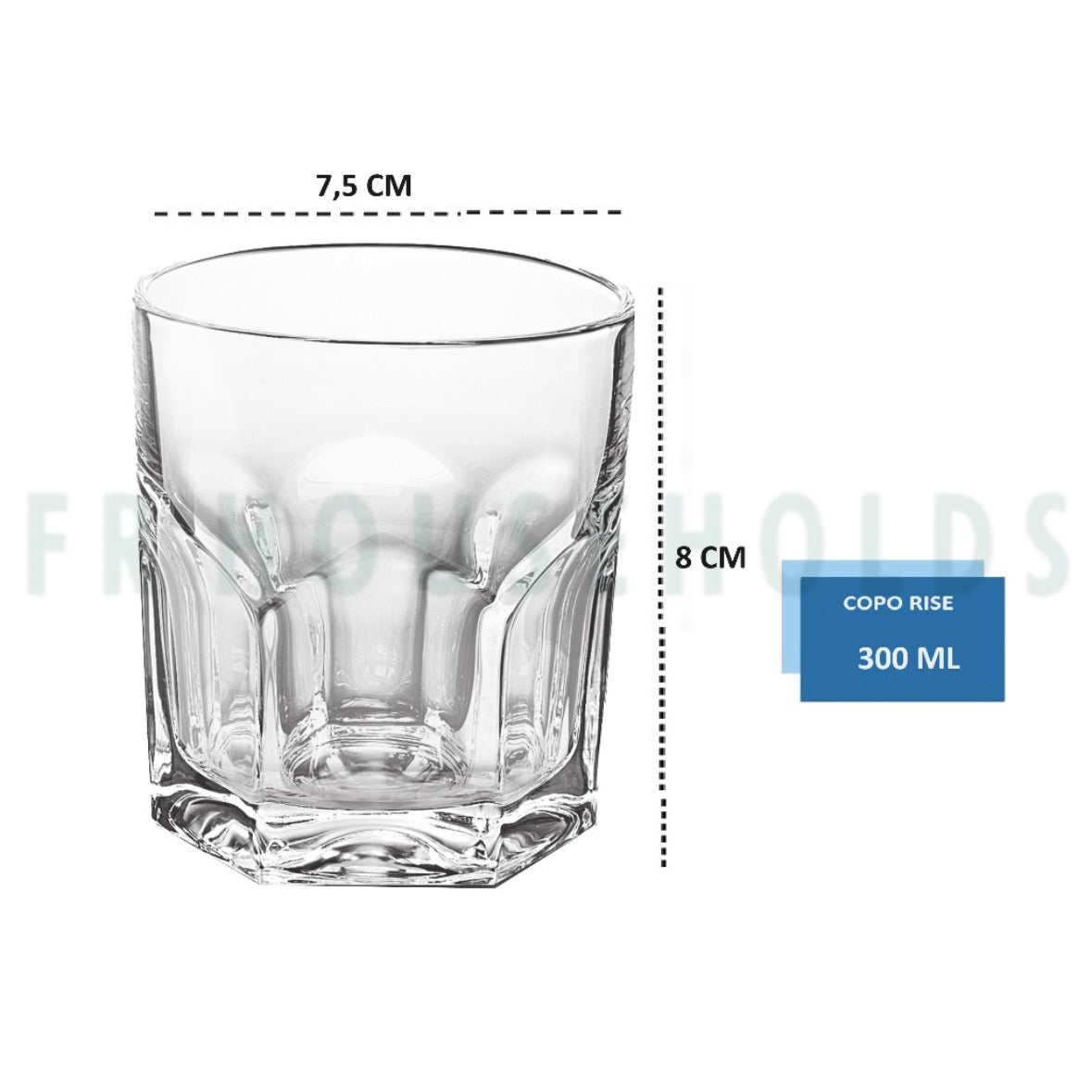 300ml Crystal Shine Drinking Glass – Elegant Everyday Drinkware