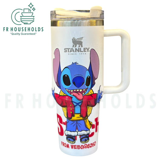 The Stanley x Stitch Special Edition 40 oz H2.0 FlowState™ Quencher Tumbler - (White)
