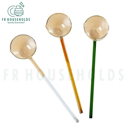 Heat-Resistant Borosilicate Glass Tadka Spoon | Ladle