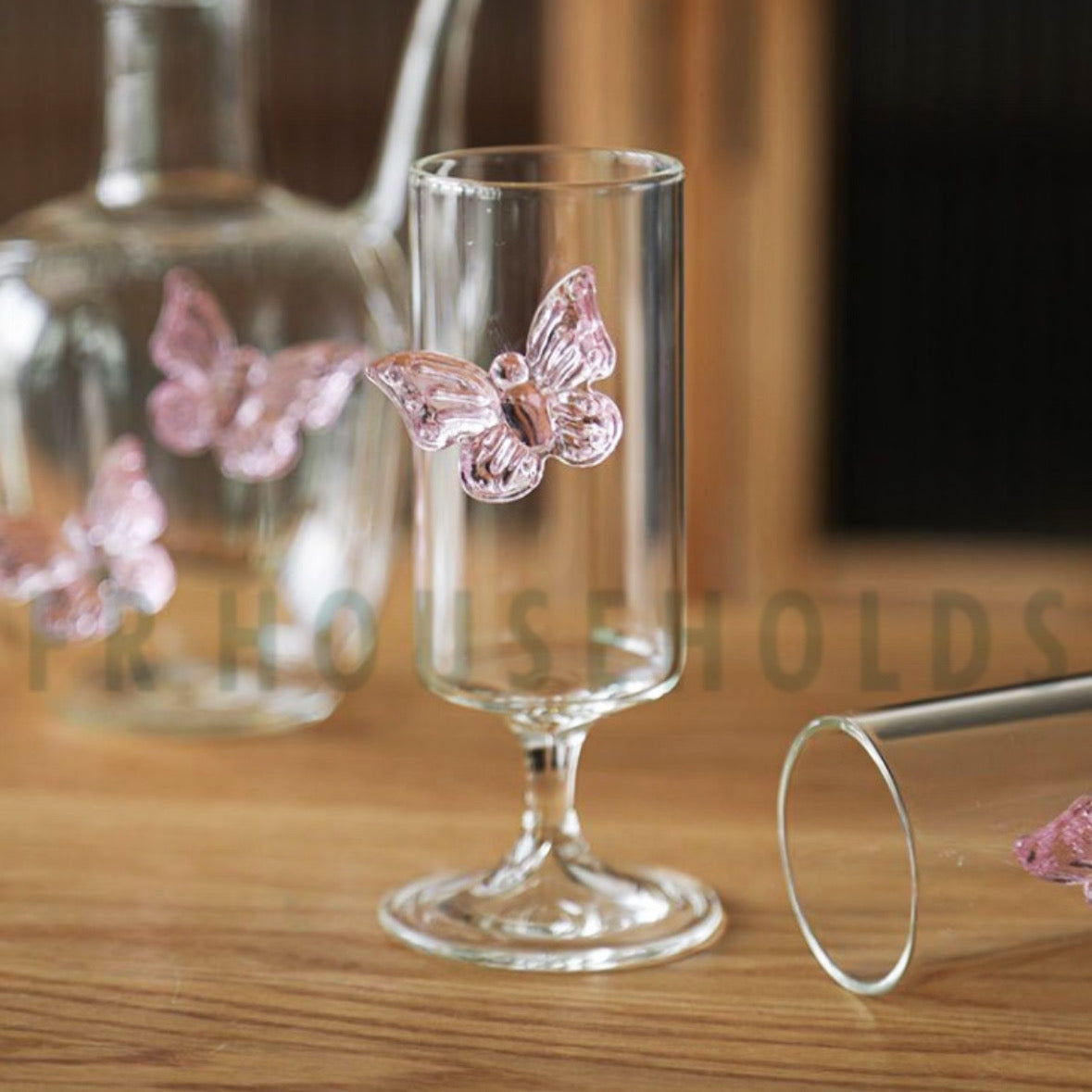 Butterfly Flute Glass – Elegant & Trending Crystal Champagne Glass | 190ml - 1pc