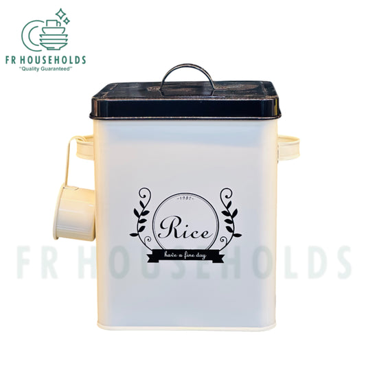5-Liter Tin Rice Storage Bucket