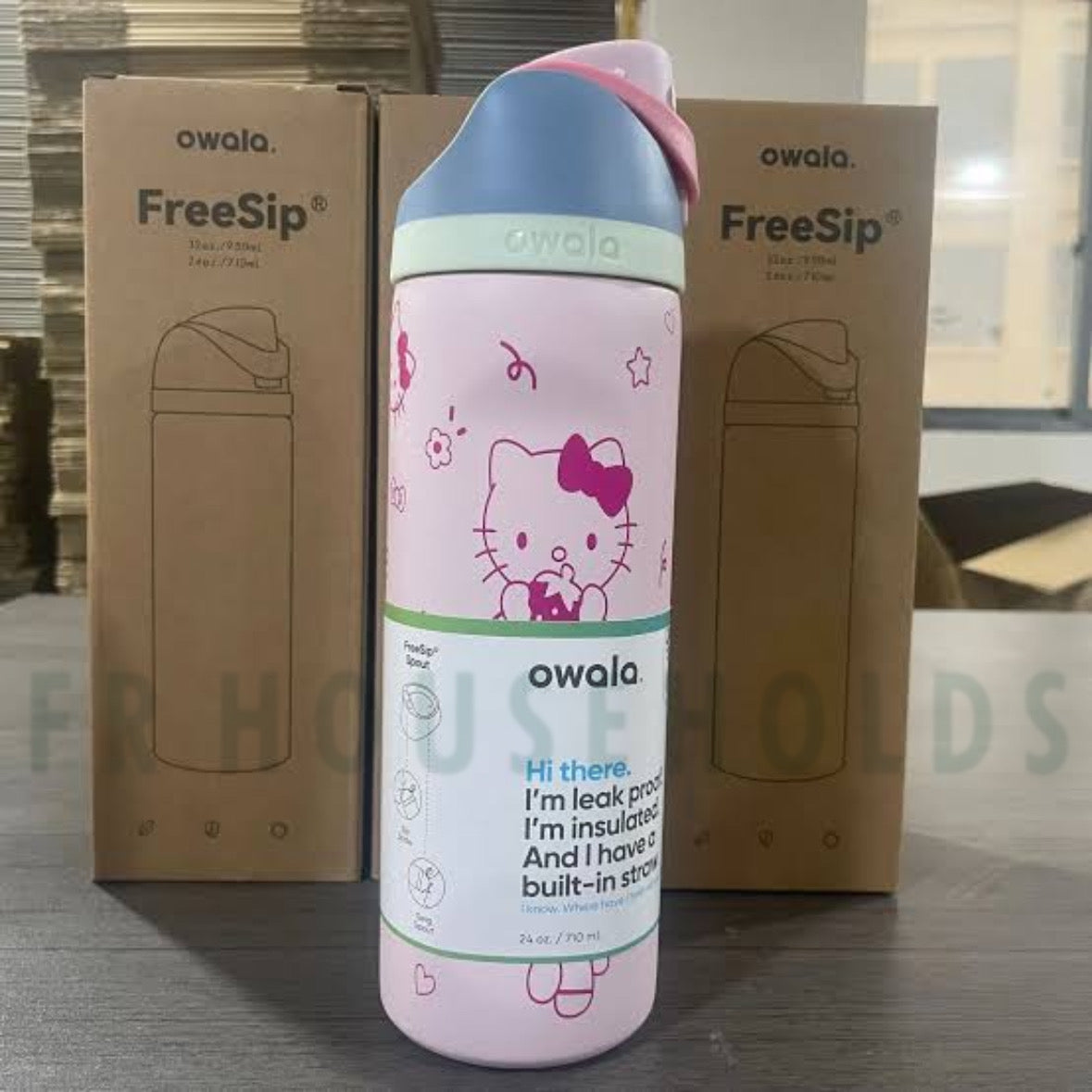 Owala FreeSip® Water Bottle - 24oz | Hello Kitty