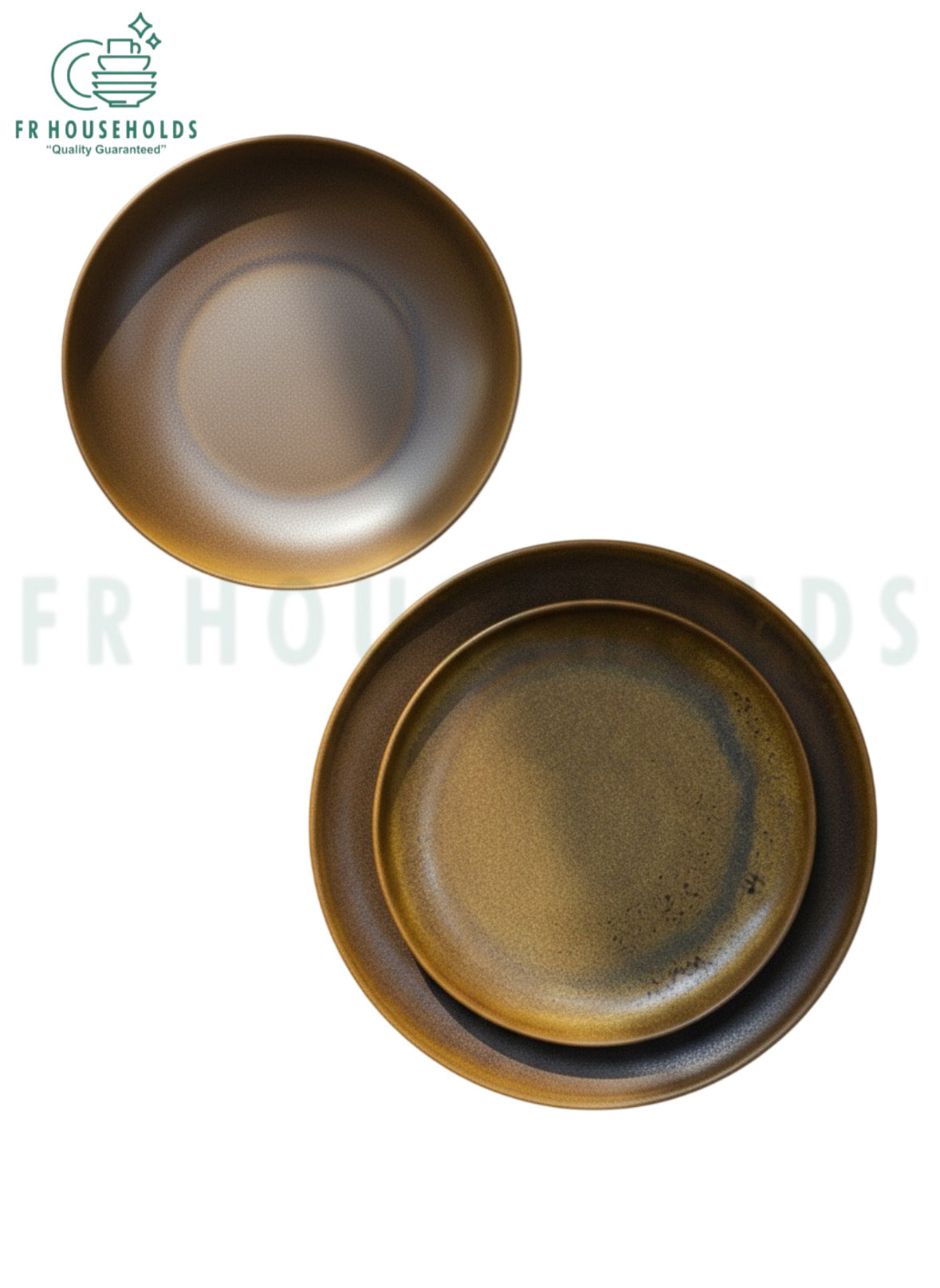 Earthenware Antique Theme Plates – Vintage Charm Meets Timeless Craftsmanship | 6 peices