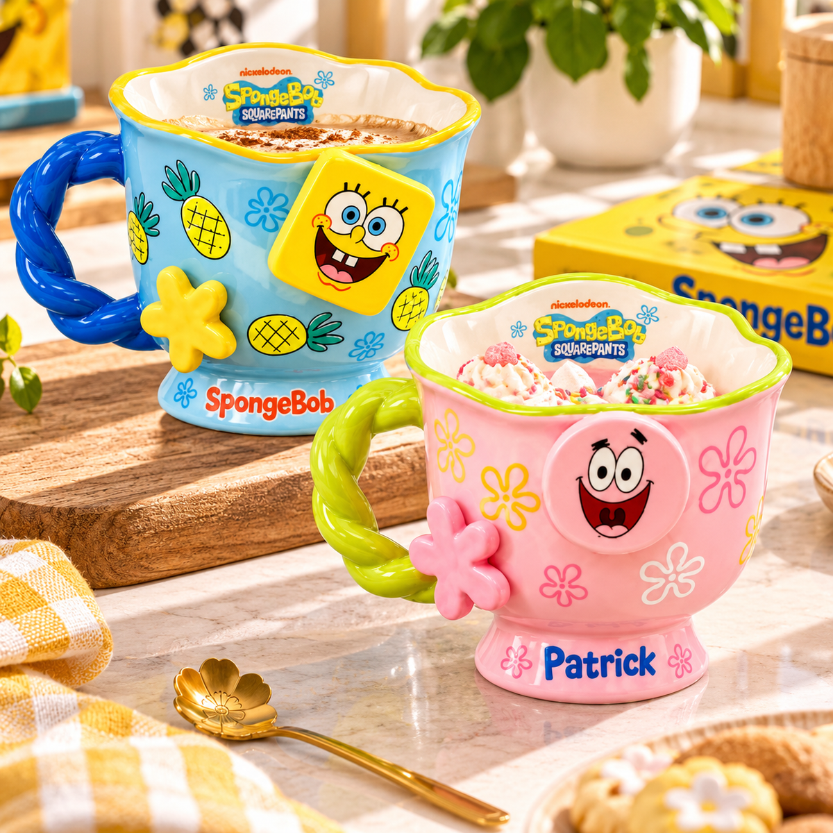 SpongeBob & Patrick 3D Ceramic Mug