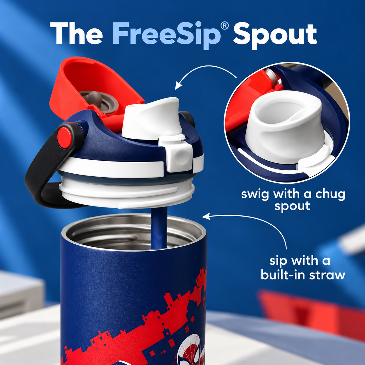 Owala FreeSip® Spider-Man Water Bottle - 32oz | Swing of Things