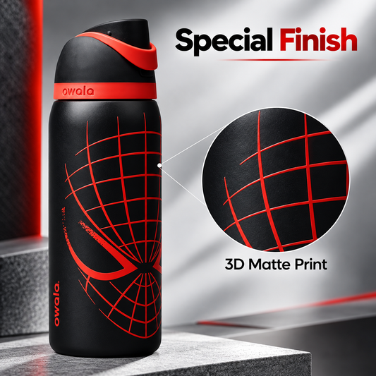 Owala FreeSip® Water Bottle - 32oz | Spider-Man Black