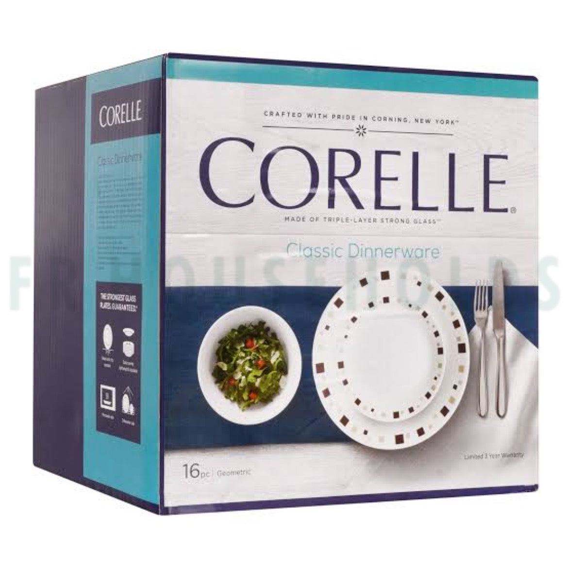 Corelle® Geomatric 16pc Dinner Set