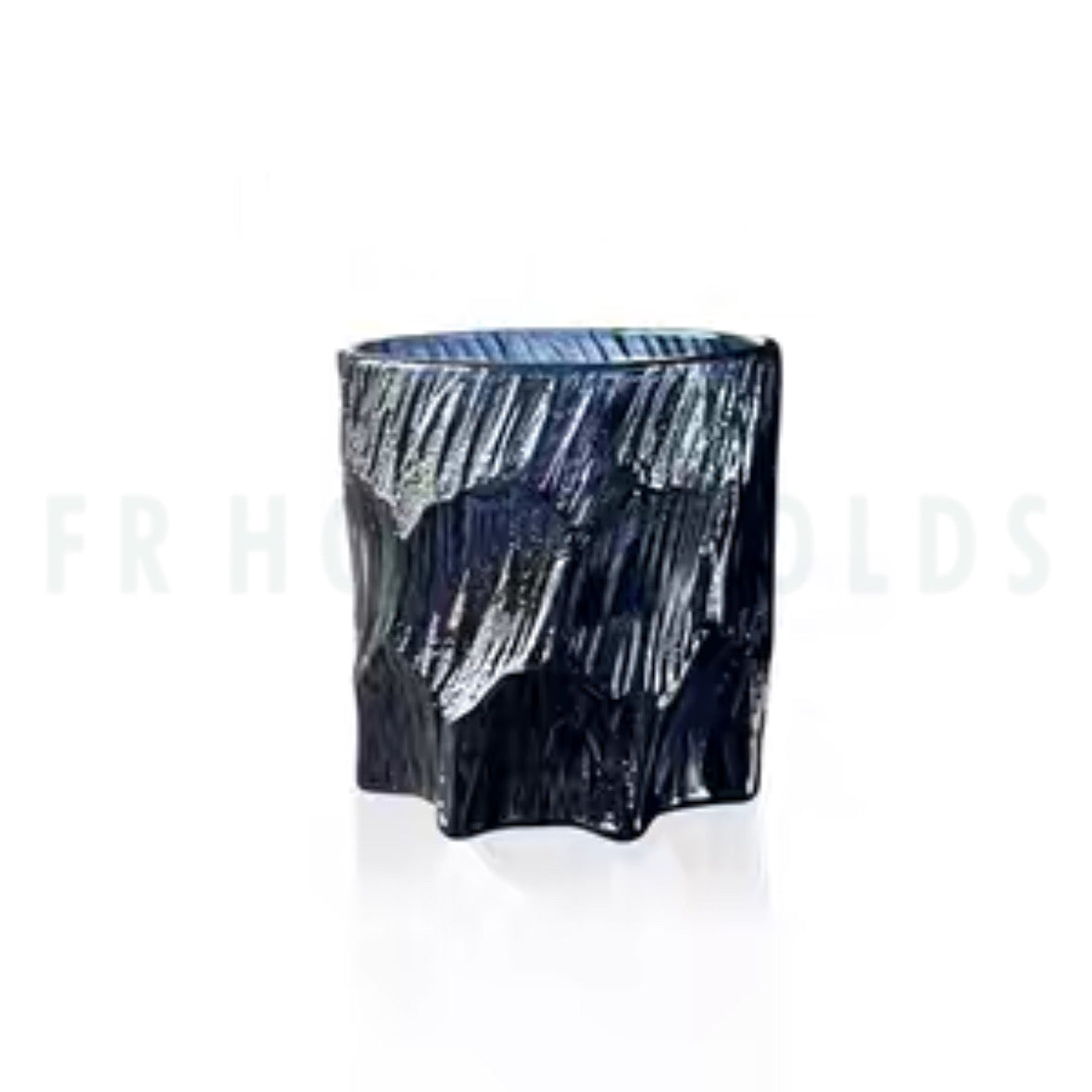 Scratchy Glacier Glass – 300ml Textured Drinking Glass for Water, Juice & Cocktails | Smoke