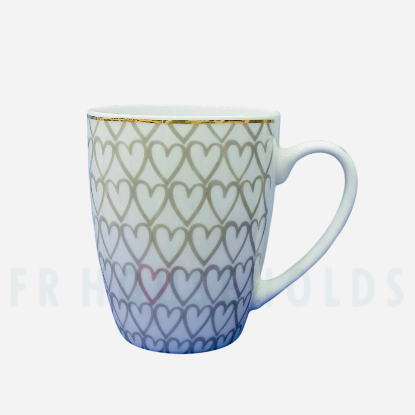 Love Symbols Premium Porcelain Mug with Gold Rim | 300ml