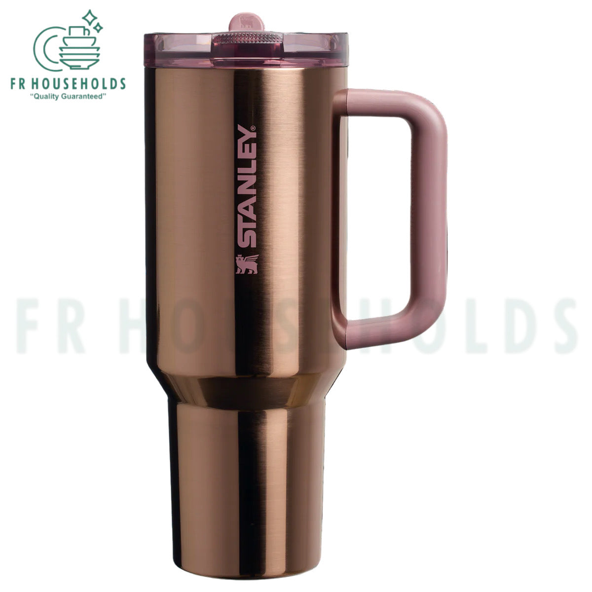 THE QUENCHER PROTOUR FLIP STRAW TUMBLER | 40 OZ | 1.18 L | Polish Rose Gold