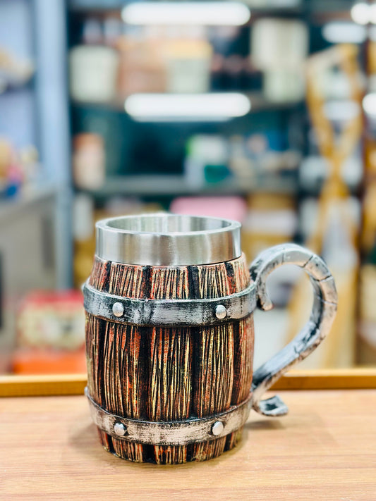 American Barrel Mug with Stainless Steel Interior | FR HOUSEHOLDS