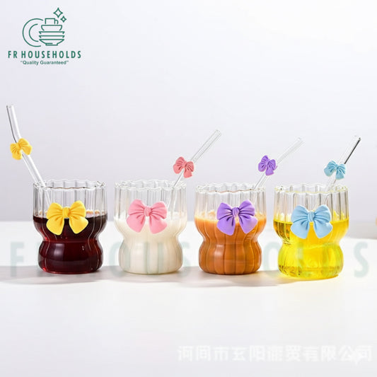 Bow Iced Tea Glass – Where Cute Meets Cool | 220ml - 1pc