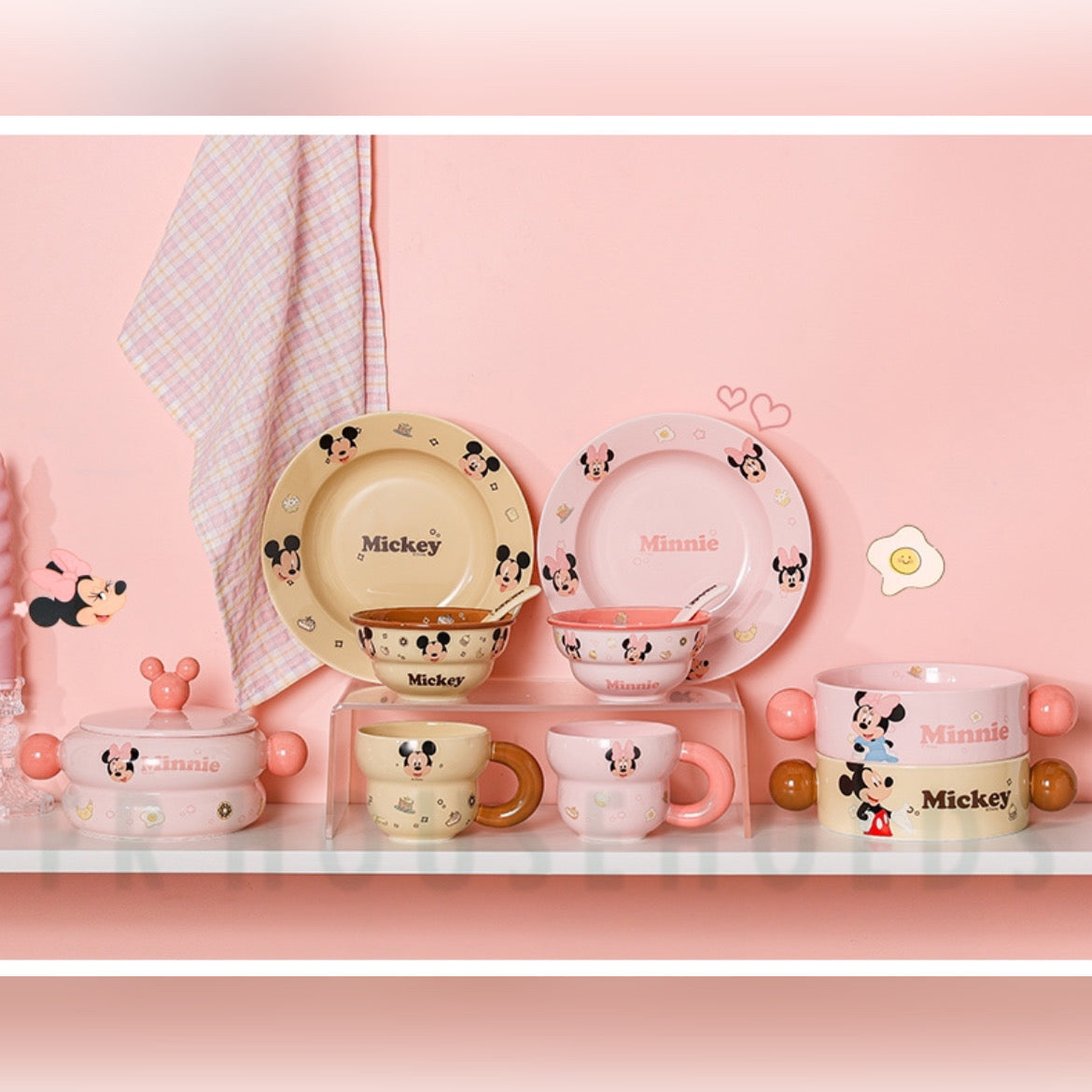 WALT DISNEY Mickey & Friends Dinnerware Set Meal Set - 6pcs | Minnie Mouse