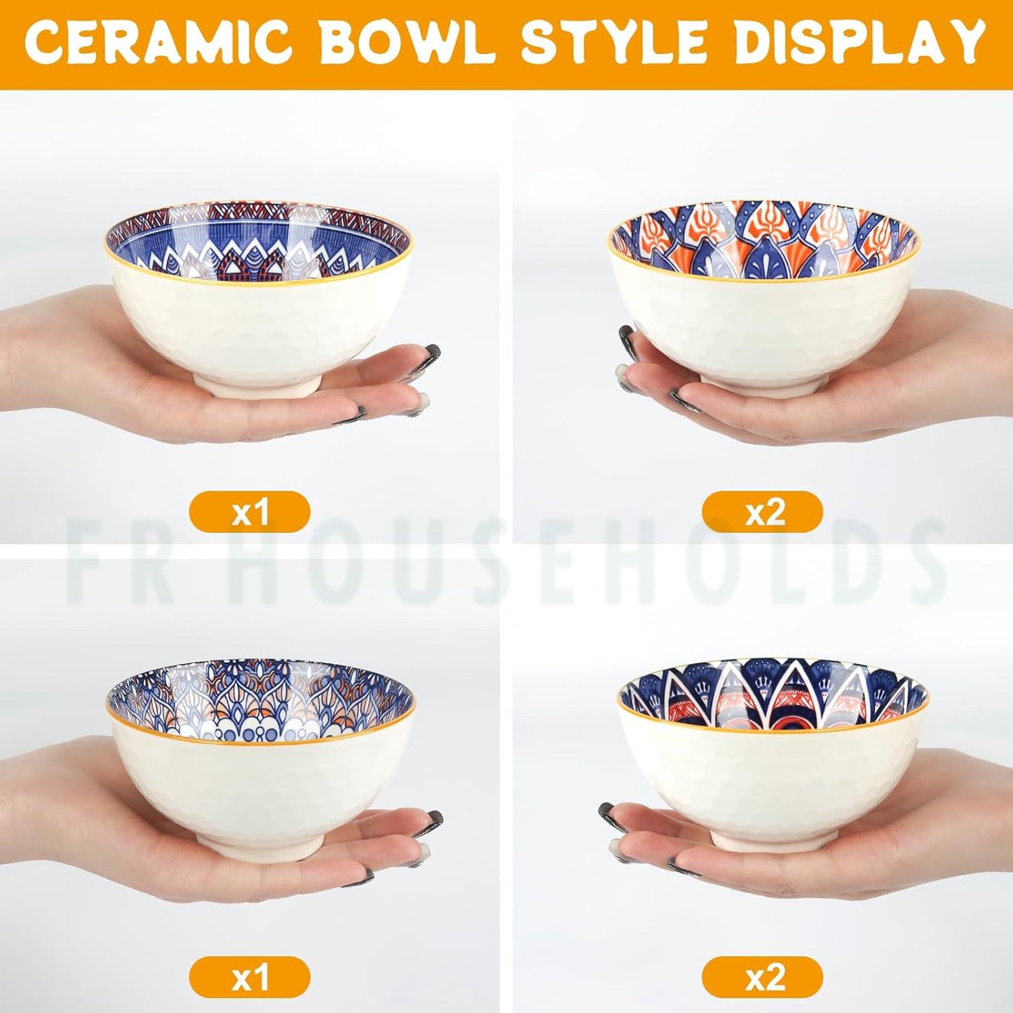Professional 6-Piece Bowl Set – Excellent Quality With Chopsticks