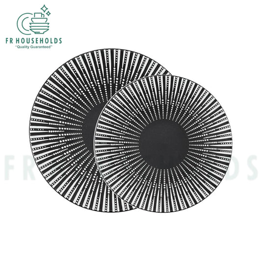 Elite Class Stoneware Self Engraved Plates – Luxury Dining Collection - 1pcs