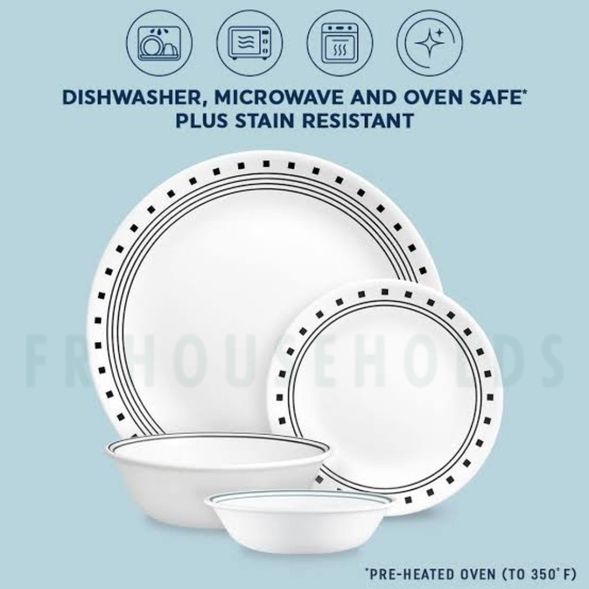 Corelle® City Blocks 18pc Dinner Set