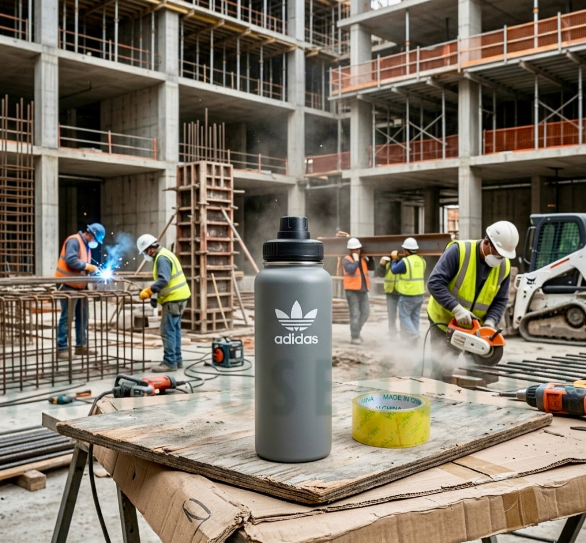 Adidas Insulated Water Bottles - 32oz Leak-Proof Sports Flasks